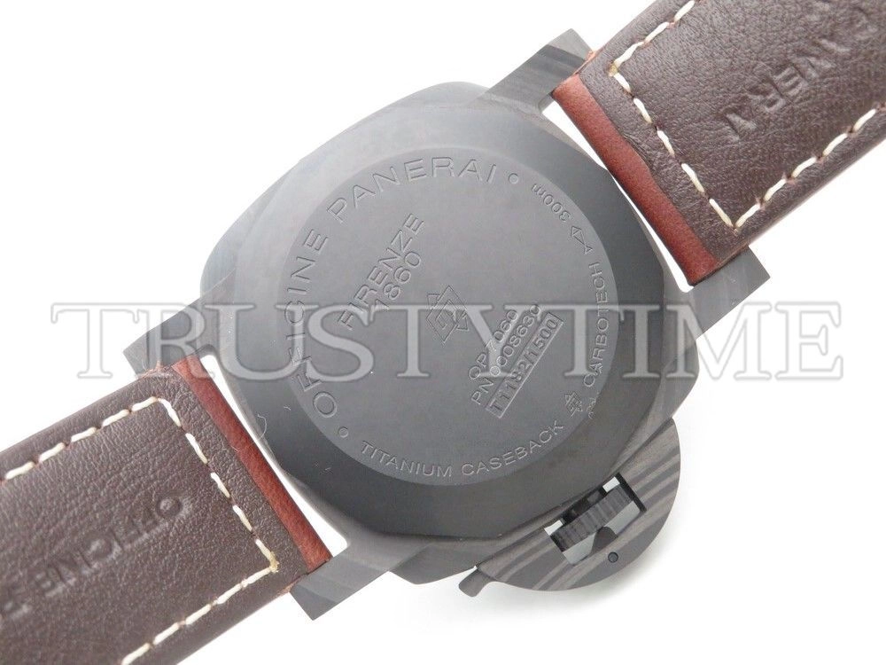 Копия часов Panerai Luminor 1950 3 Days Automatic Carbotech 44mm PAM00661