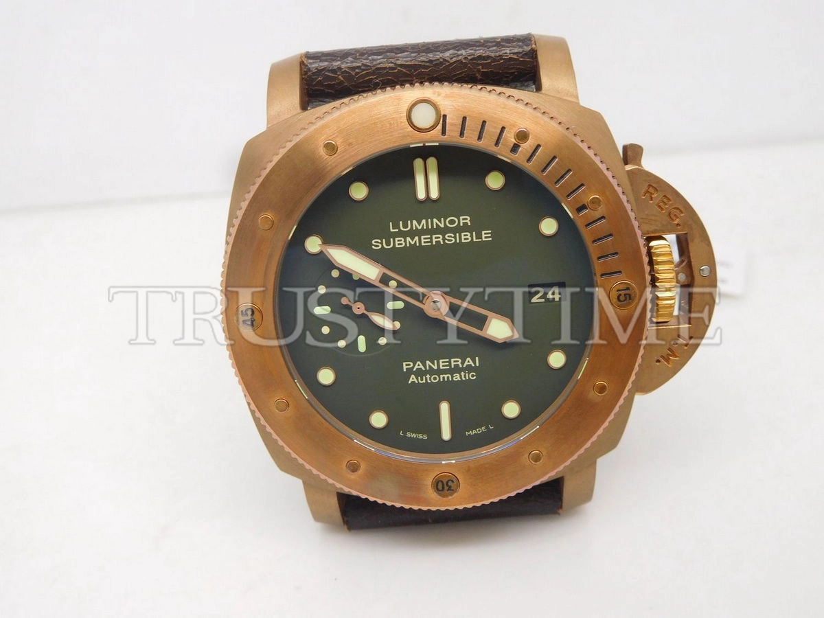 Копия часов Panerai Luminor Submersible 1950 3 Days Automatic Bronzo 47mm PAM00382