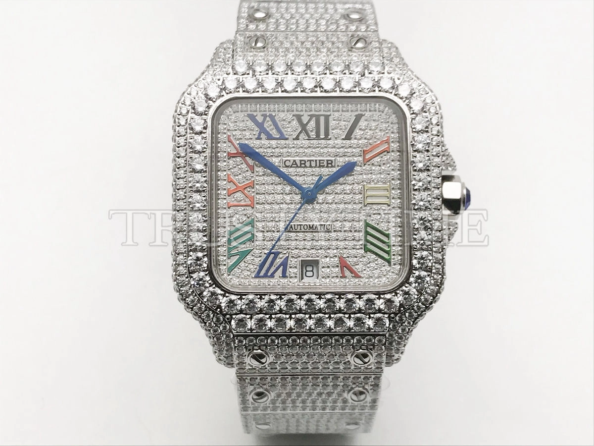 Копия часов Cartier Santos De Cartier 40 WSSA0018 Diamonds Арт. CR-0928