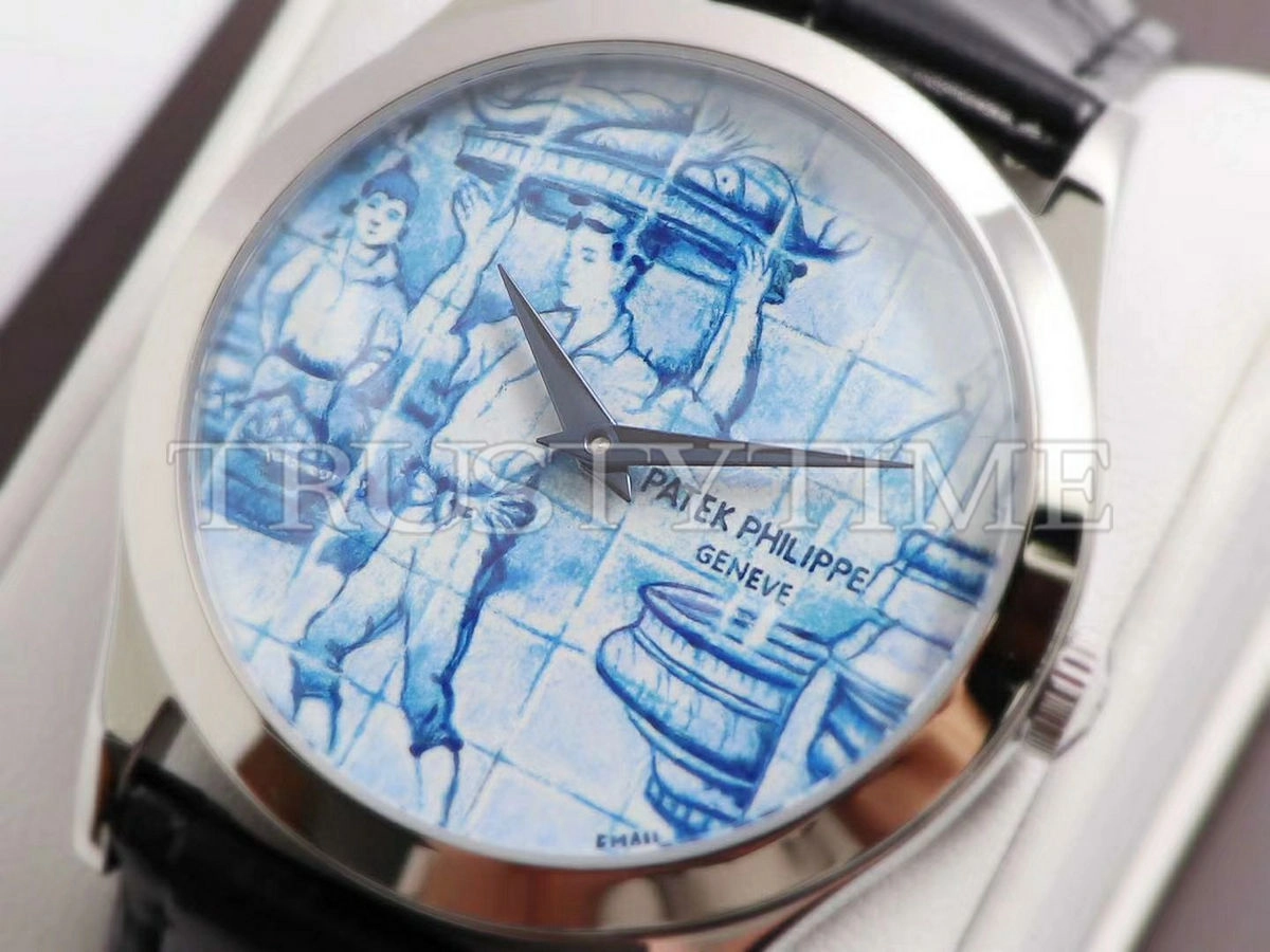 Копия часов Patek Philippe Calatrava Azulejos 38,5 mm 5089G-061