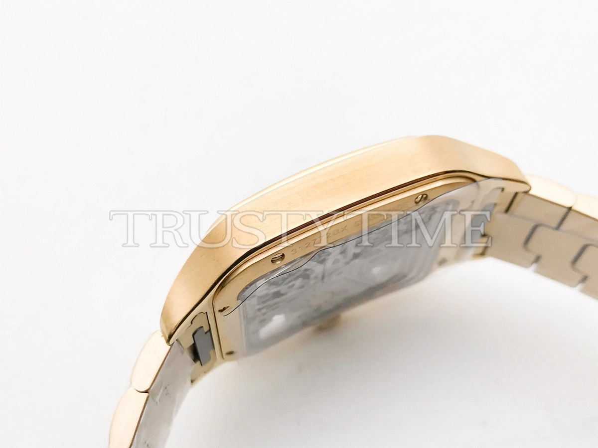 Копия часов Cartier Santos de Cartier Large Skeleton 40mm WHSA0042