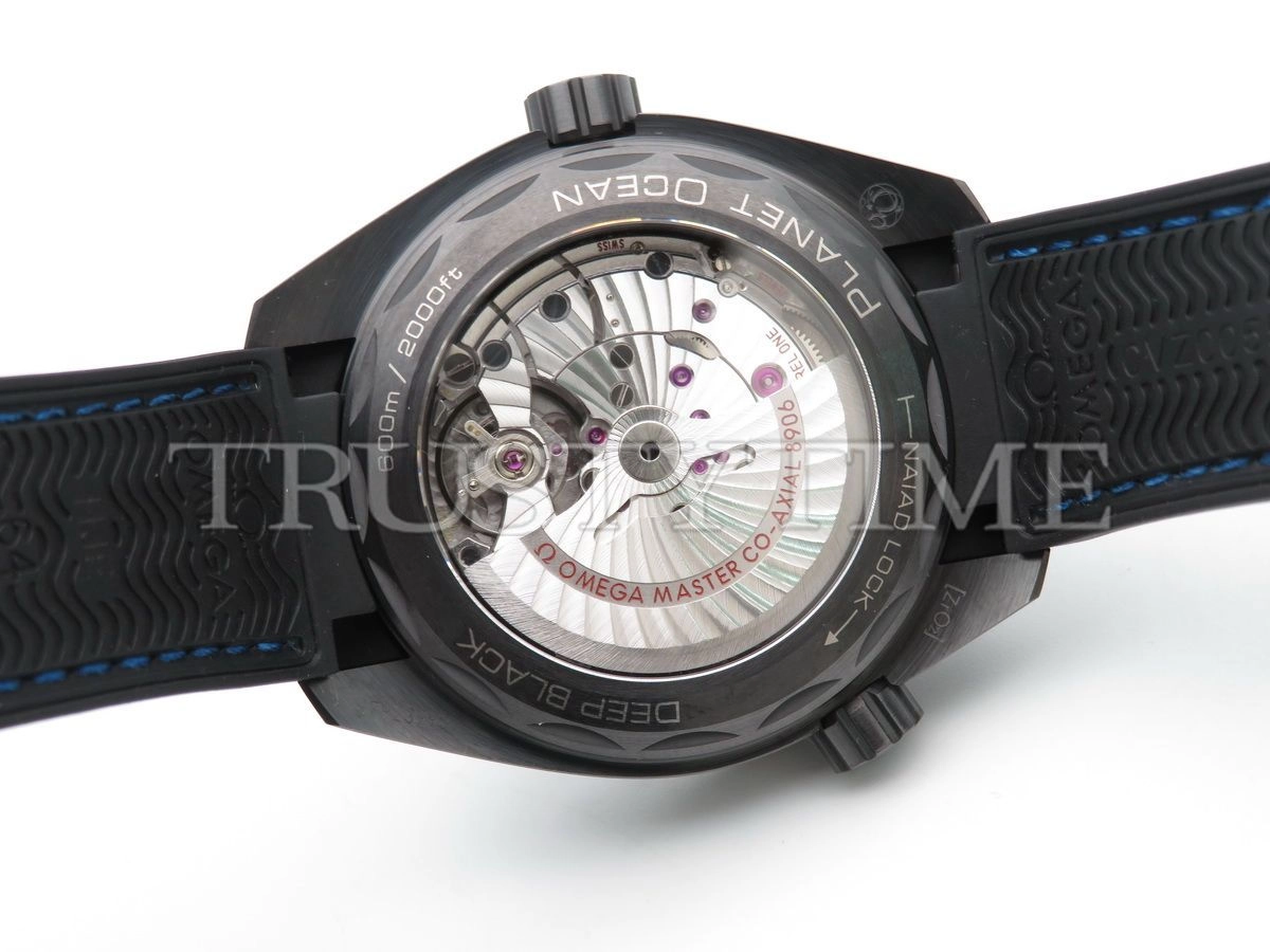 Копия часов Omega Seamaster Planet Ocean 600m Co‑Axial Master Chronometer GMT Deep Black 45,5mm215.92.46.22.01.002