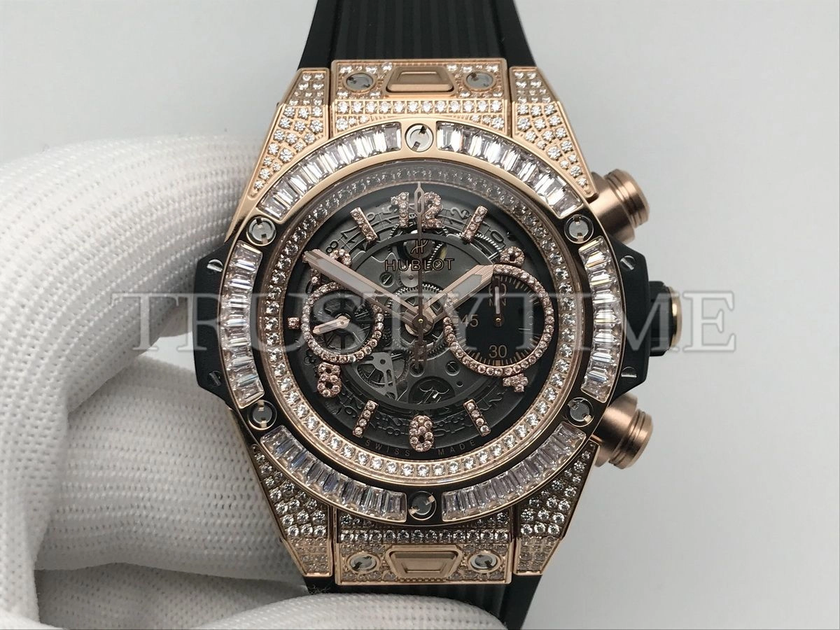 Копия часов Hublot Big Bang Unico King Gold Jewellery 44mm 421.OX.1180.RX.0904