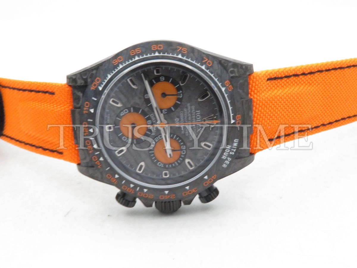 Копия часов Rolex Cosmograph Daytona DIW Carbon Orange