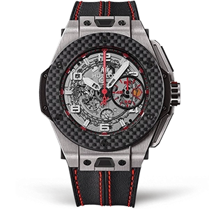 Копия часов Hublot Big Bang Ferrari "Titanium Carbon" 401.NQ.0123.VR