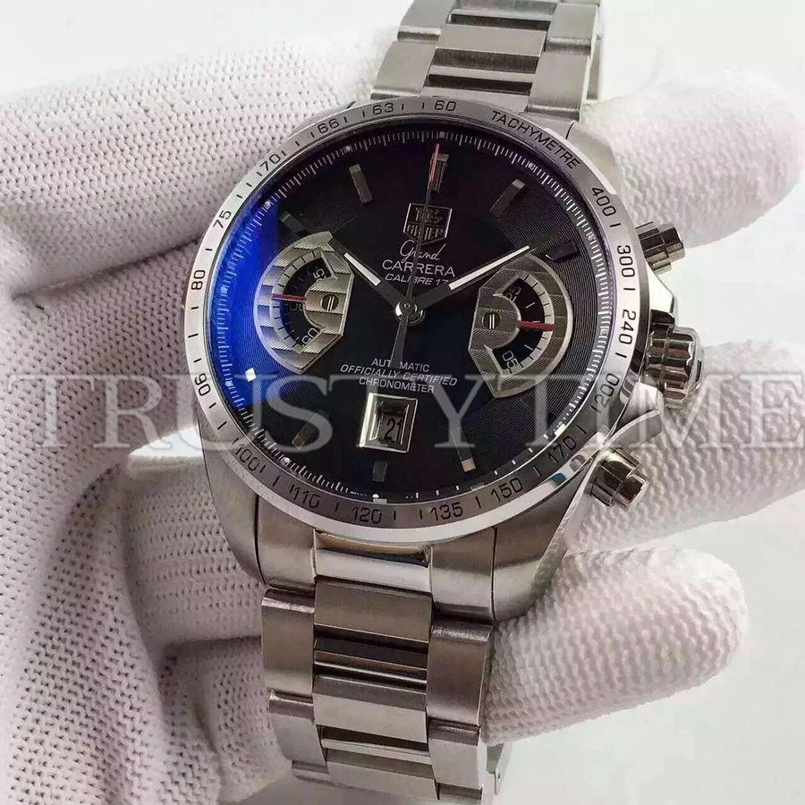 Копия часов Tag Heuer Grand Carrera Calibre 17 RS 43mm CAV511A.BA0902