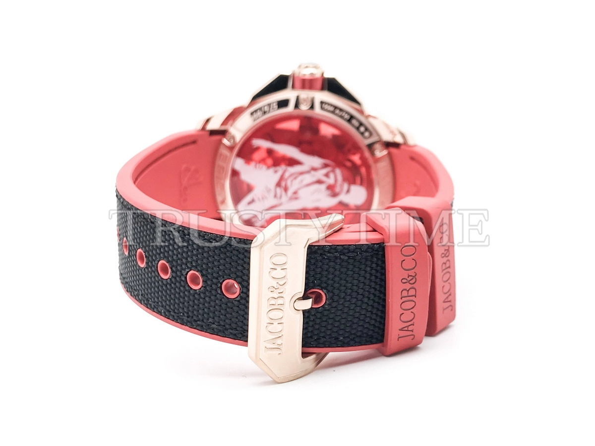 Копия часов Jacob & Co Epic X Flight of CR7 Baguette EX120.43.BC.AB.ABRUA