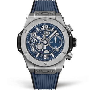 Копия часов Hublot Big Bang Unico Titanium Blue 42mm 441.NX.5171.RX