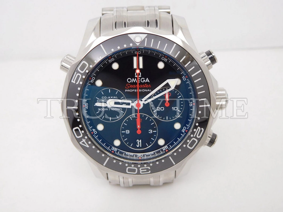 Копия часов Omega Seamaster Diver 300m Co‑Axial Chronometer Chronograph 44mm 212.30.44.50.01.001