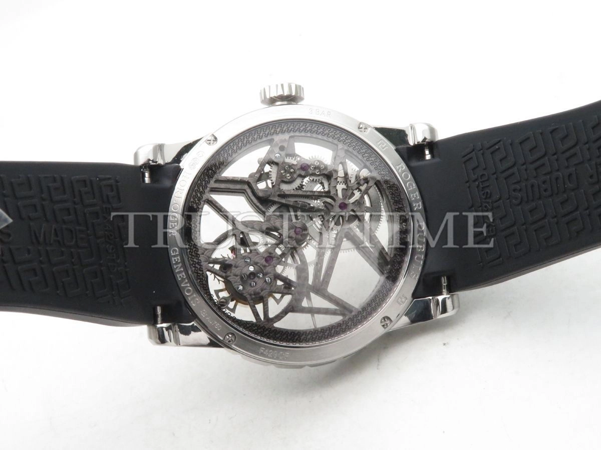 Копия часов Roger Dubuis Excalibur Skeleton Flying Tourbillon Grey