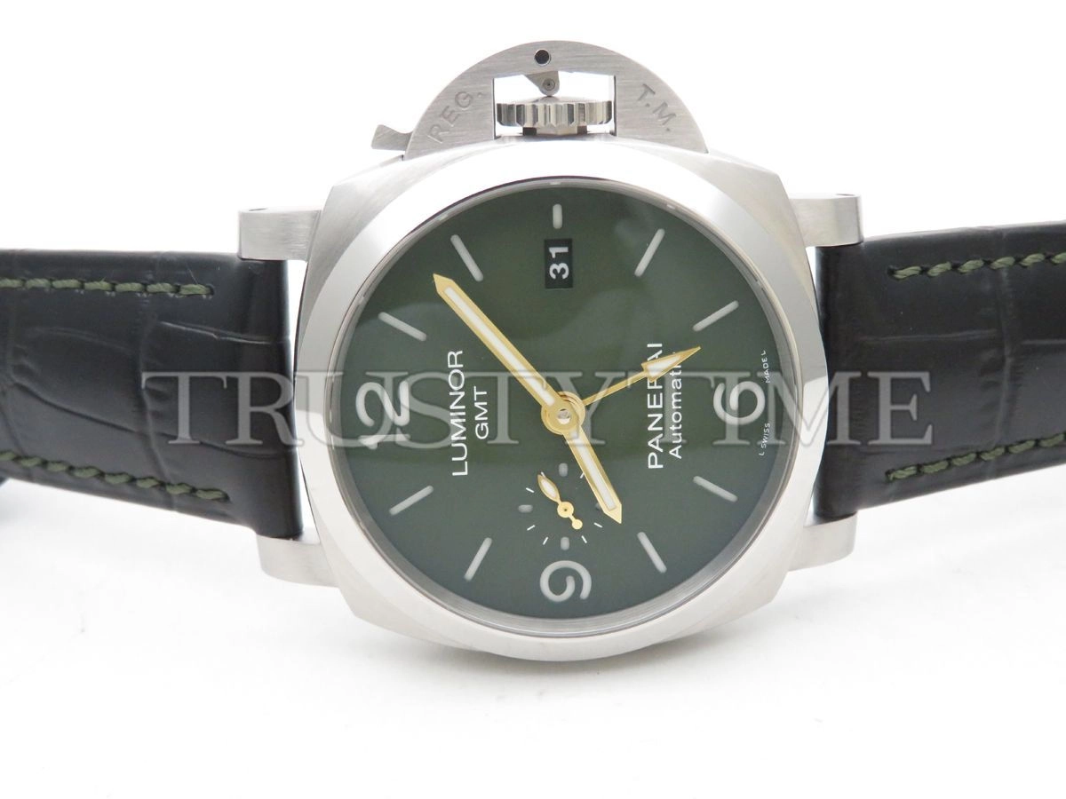 Копия часов Panerai Luminor 1950 3 Days MS Dhoni GMT Automatic 44mm PAM01056