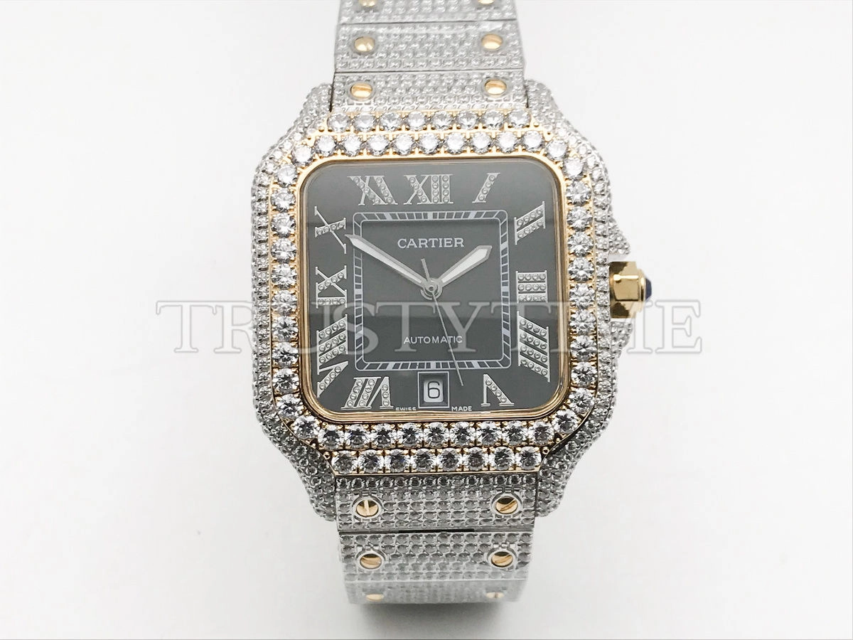 Копия часов Cartier Santos De Cartier 40 W2SA0009 Diamonds Арт. CR-0937