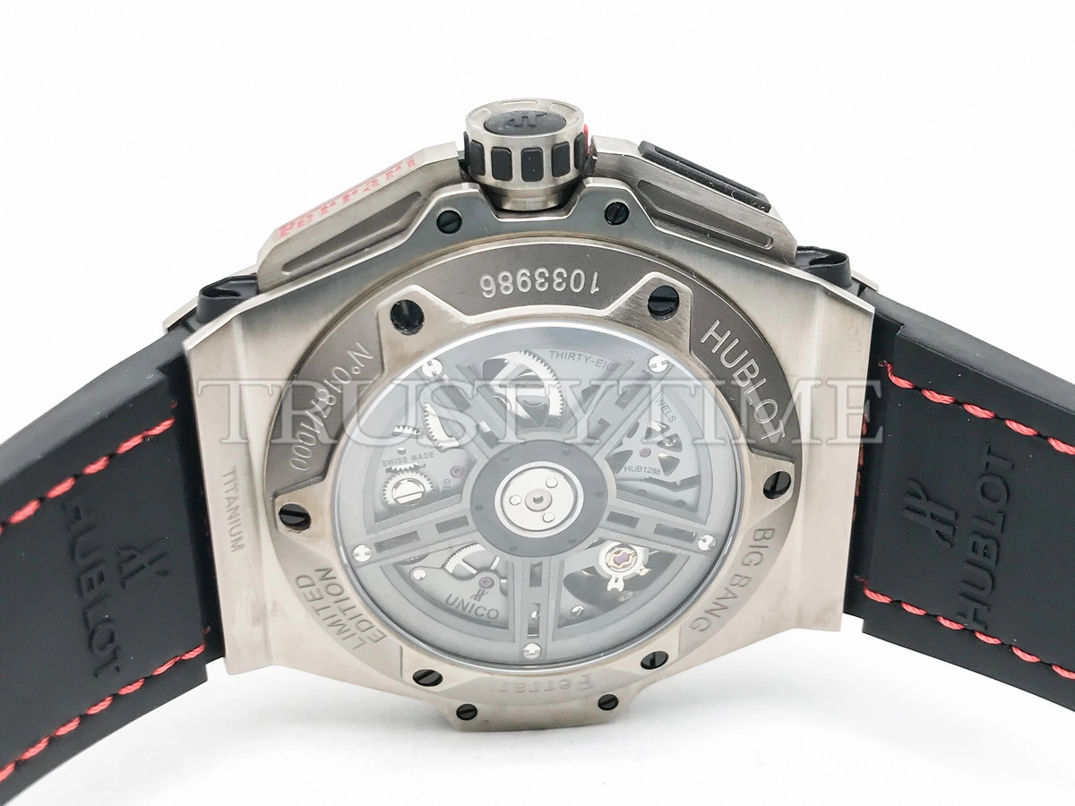 Копия часов Hublot Big Bang Ferrari "Titanium Carbon" 401.NQ.0123.VR