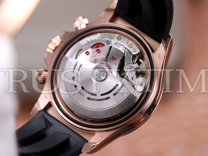 Копия часов Rolex Cosmograph Daytona Rainbow 116595RBOW Dimonds Dial Rubber Strap