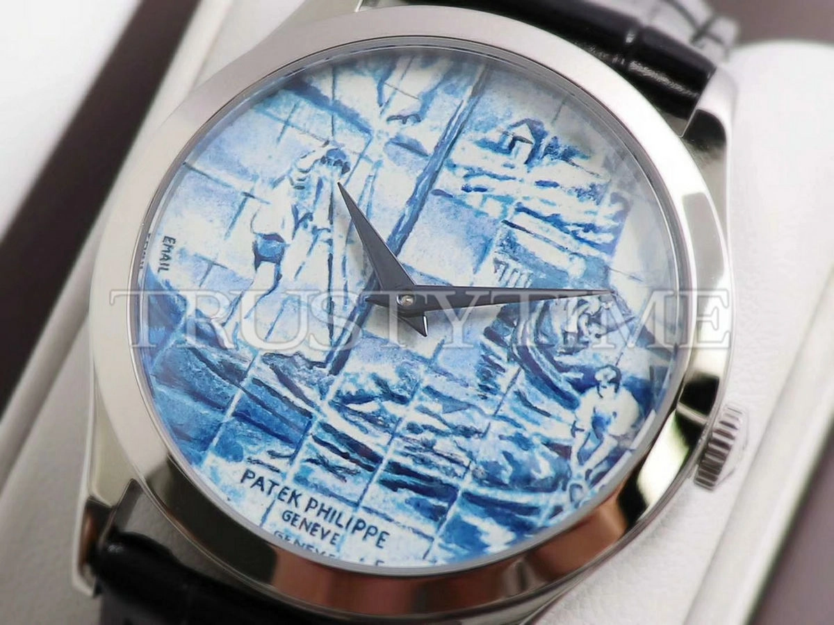 Копия часов Patek Philippe Calatrava Azulejos 38,5mm 5089G-062