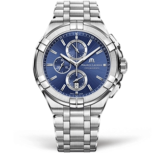 Копия часов Maurice Lacroix Aikon Chronograph 44 AI1018-SS002-430-1