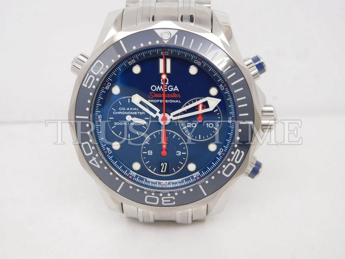 Копия часов Omega Seamaster Diver 300m Co‑Axial Chronometer Chronograph 44mm 212.30.44.50.03.001