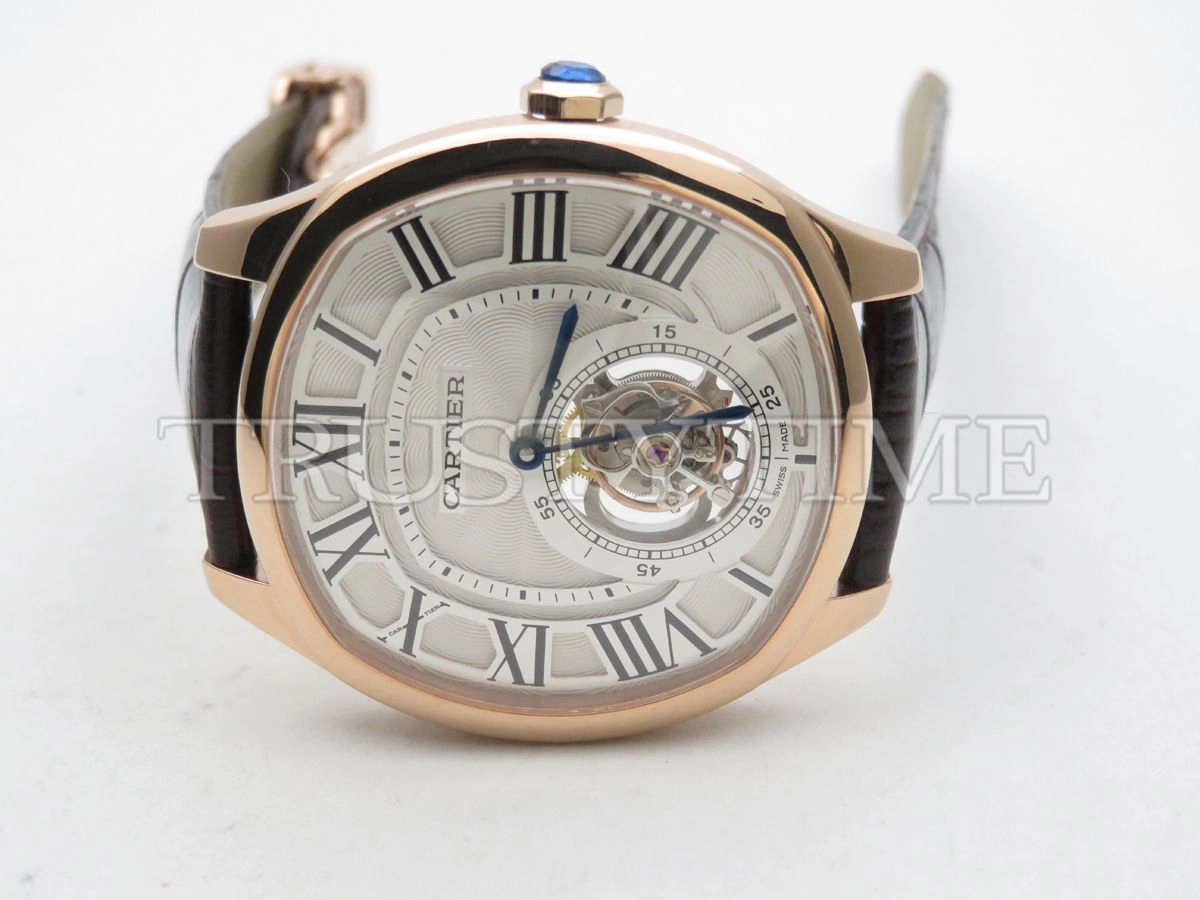 Копия часов Cartier Drive de Cartier Flying Tourbillon 41 W4100013