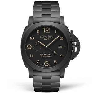Копия часов Panerai Luminor 1950 3 Days GMT Automatic Tuttonero 44mm PAM00438
