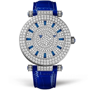 Копия часов Franck Muller Ladies Collection Round Double Mystery 42-DM-D-2R-CD Blue