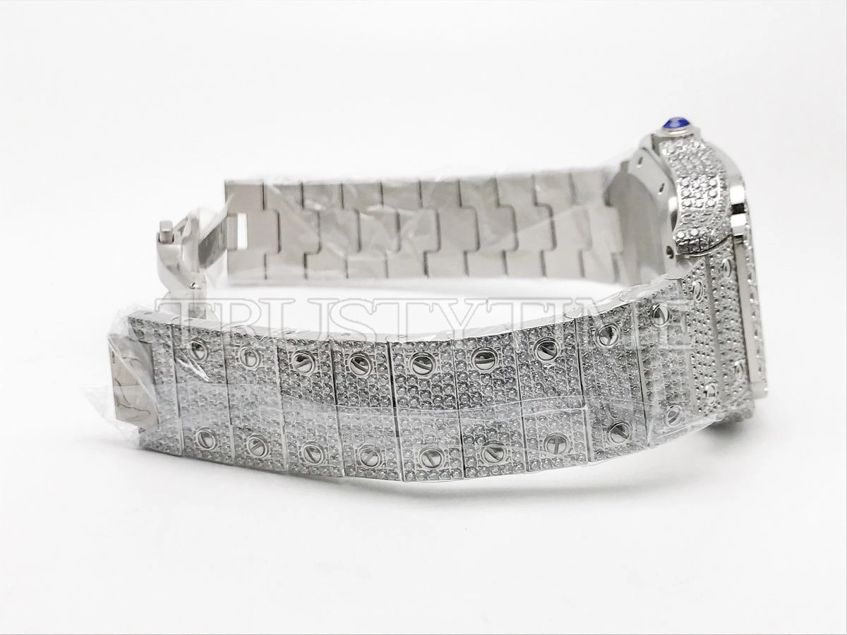 Копия часов Cartier Santos De Cartier 40 WSSA0018 Diamonds Арт. CR-0934