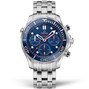 Копия часов Omega Seamaster Diver 300m Co‑Axial Chronometer Chronograph 44mm 212.30.44.50.03.001