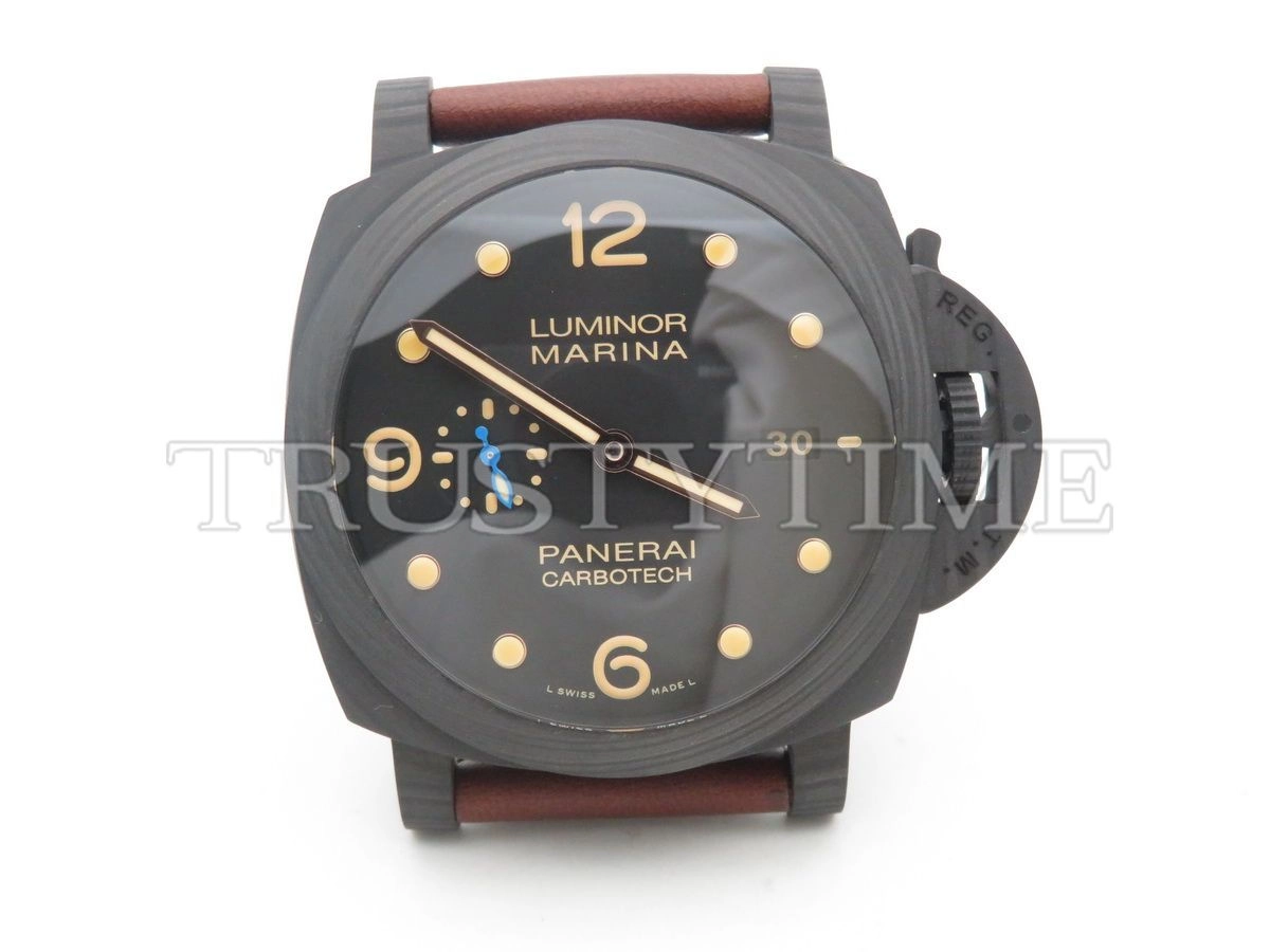 Копия часов Panerai Luminor 1950 3 Days Automatic Carbotech 44mm PAM00661