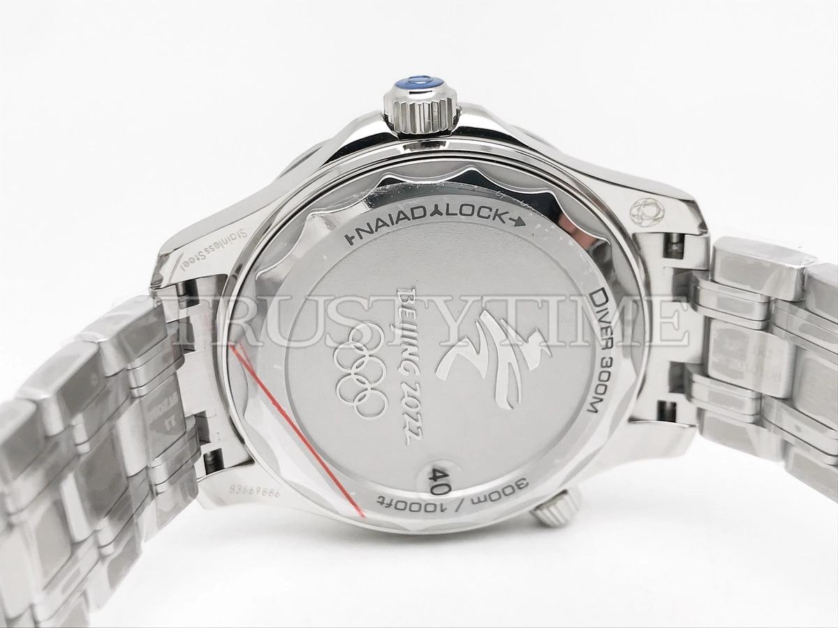 Копия часов Omega Seamaster Diver Co-axial Master Chronometer Beijing 42mm 2022 522.30.42.20.03.001