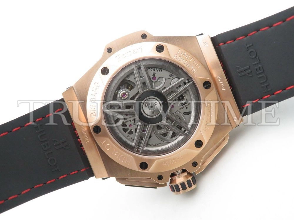 Копия часов Hublot Big Bang Ferrari "King Carbon Gold" 401.OQ.0123.VR