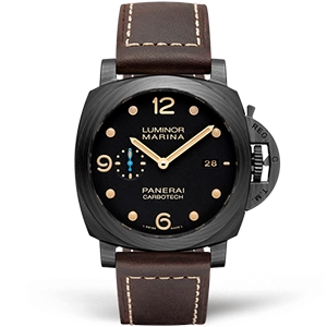 Копия часов Panerai Luminor 1950 3 Days Automatic Carbotech 44mm PAM00661
