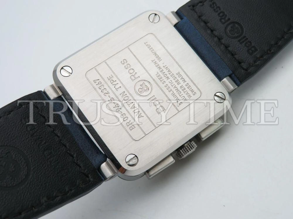 Копия часов Bell & Ross BR 03-94 Blue Steel Chronograph BR0394-BLU-ST/SCA