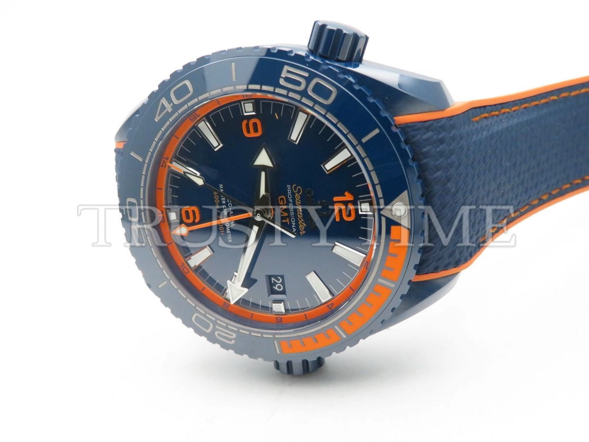 Копия часов Omega Seamaster Planet Ocean 600m Co‑Axial Master Chronometer GMT Big Blue 45,5mm 215.92.46.22.03.001