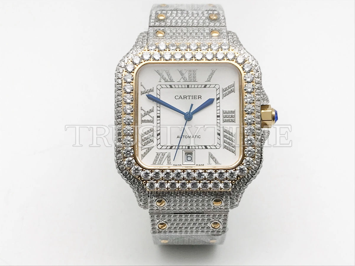 Копия часов Cartier Santos De Cartier 40 W2SA0009 Diamonds Арт. CR-0935