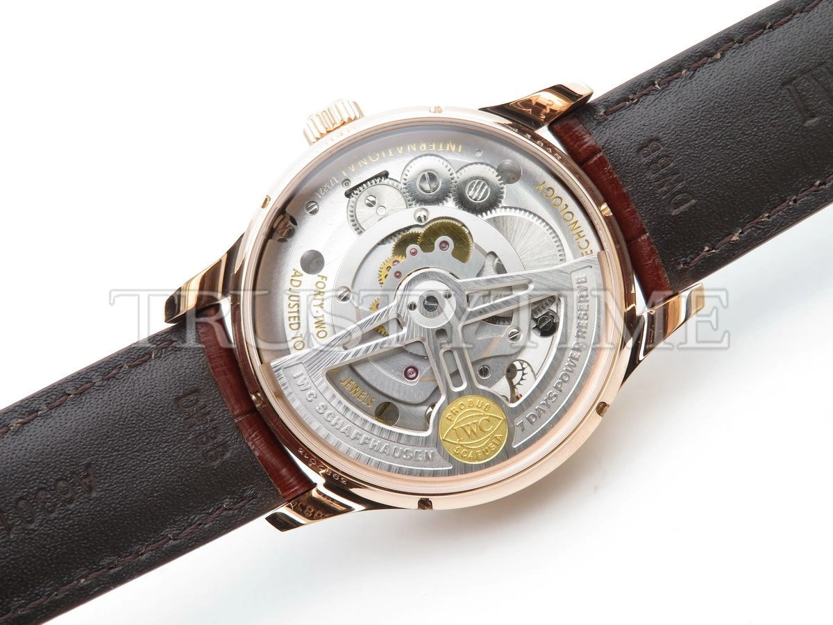 Копия часов IWC Portugieser Tourbillon Hand-Wound Red Gold 43mm IW546302