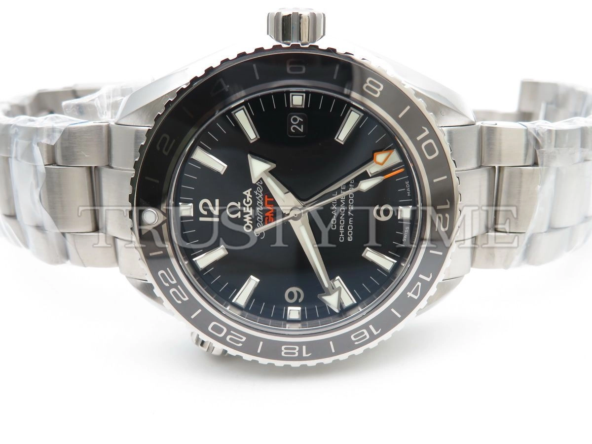 Копия часов Omega Seamaster Planet Ocean 600m Co‑Axial Master Chronometer GMT 43.5mm 232.30.44.22.01.001
