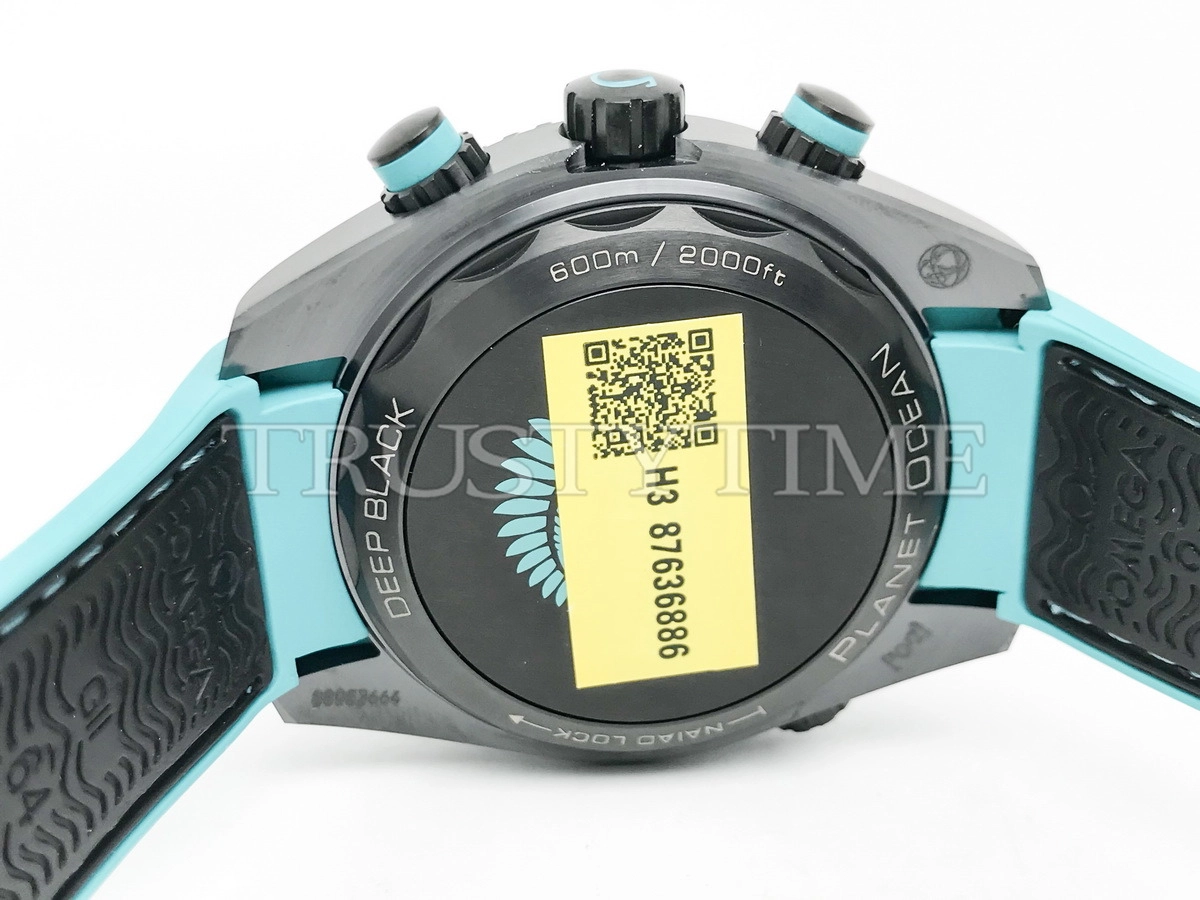 Копия часов Omega Seamaster Planet Ocean 600M "ETNZ" Deep Black 45.5mm 215.92.46.51.01.003