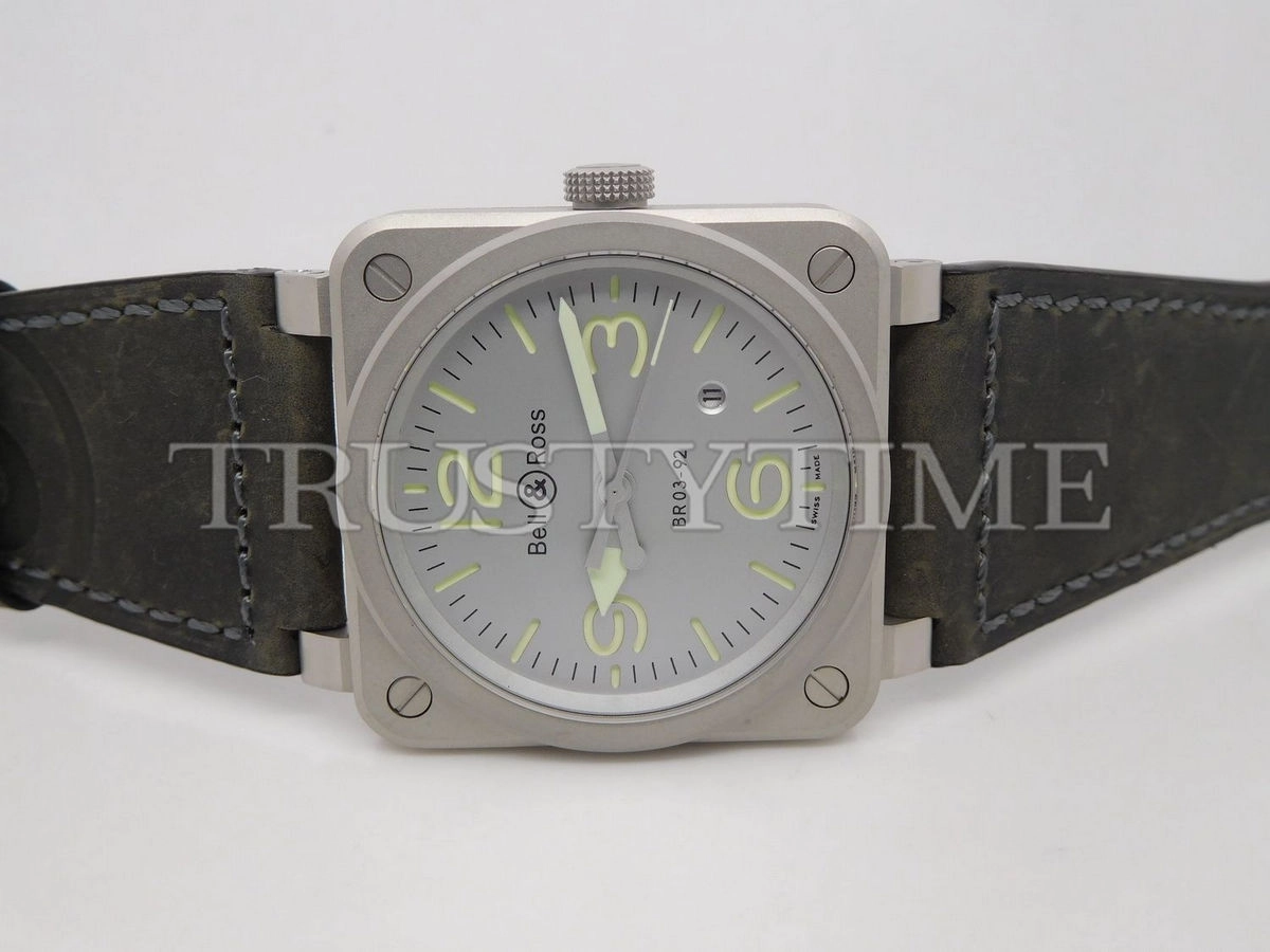 Копия часов Bell & Ross BR 03-92 Horolum Sandblasted BR0392-GR-ST/SCA