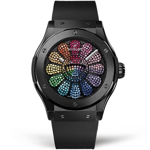 Копия часов Hublot Classic Fusion Takashi Murakami Ceramic Rainbow 45mm