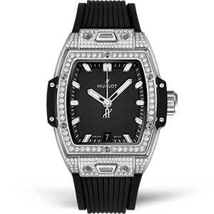 Копия часов Hublot Shaped Spirit Of Big Bang Titanium Pave 39 662.NX.1170.RX.1604