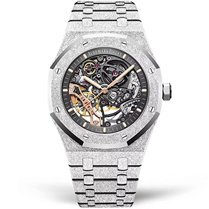 Копия часов Audemars Piguet Royal Oak Frosted Double Balance Wheel 15407BC.GG.1224BC.01 Арт.AP-1191