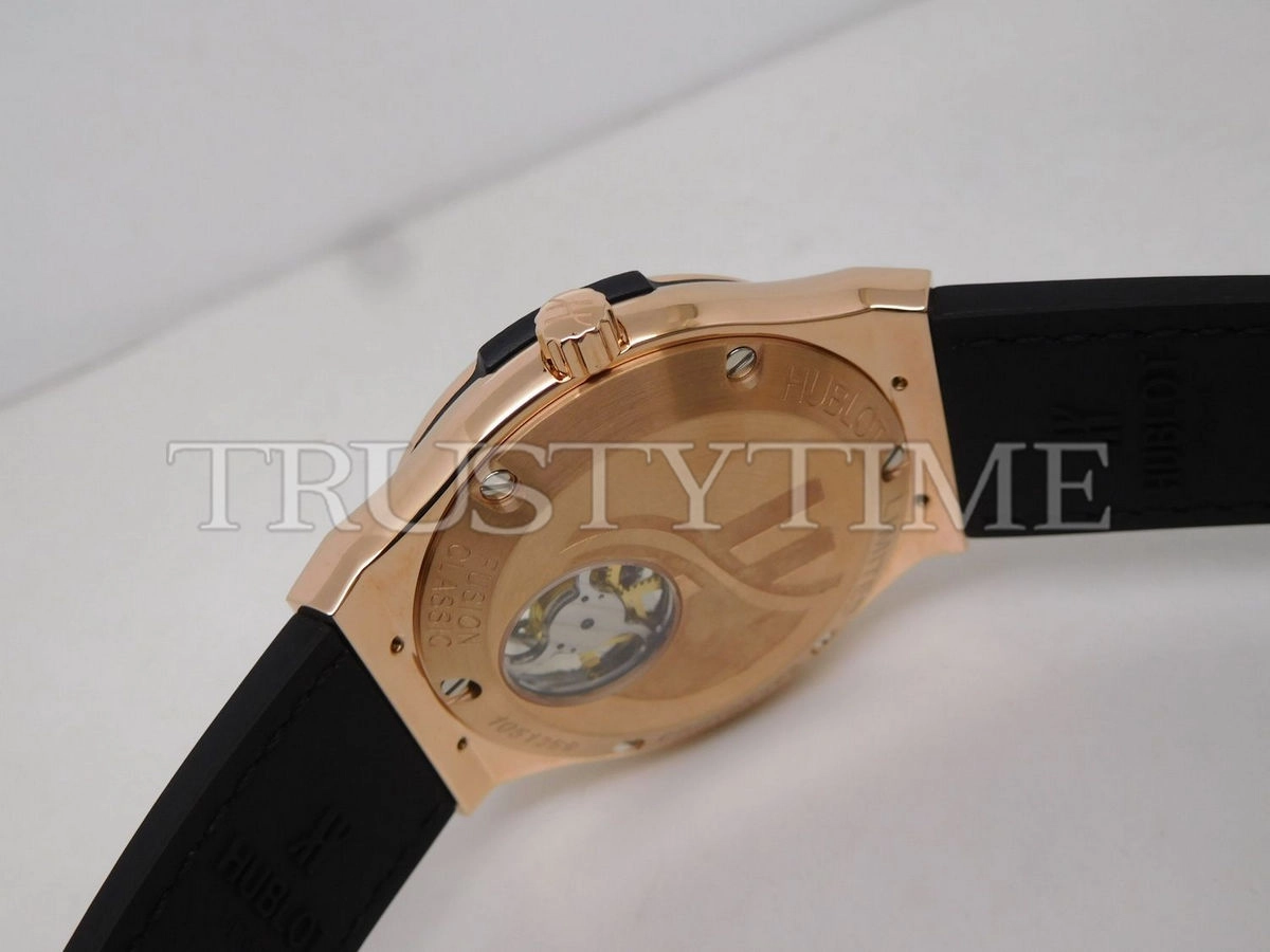 Копия часов Hublot Classic Fusion Tourbillon King Gold 45mm 505.OX.1180.LR