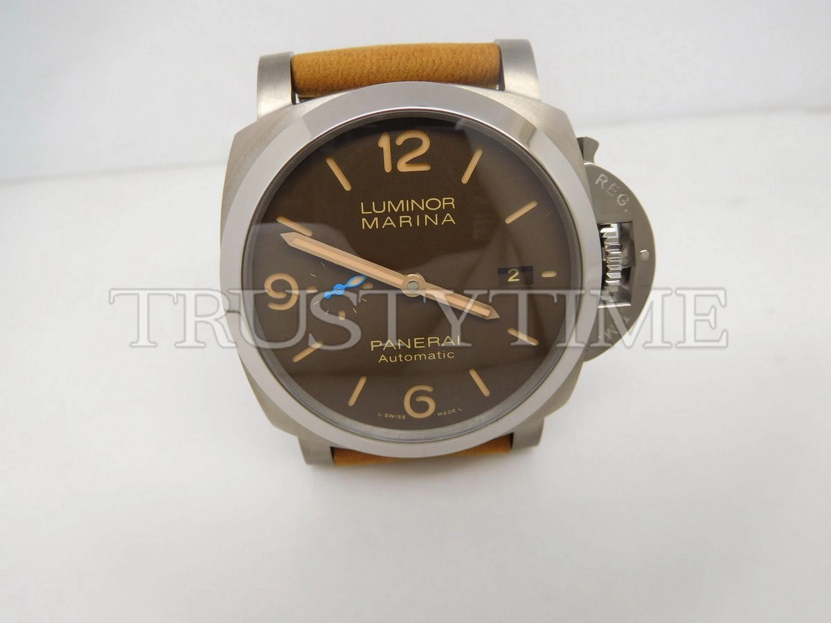 Копия часов Panerai Luminor 1950 Marina 3 Days Automatic Titanium 44mm PAM01351