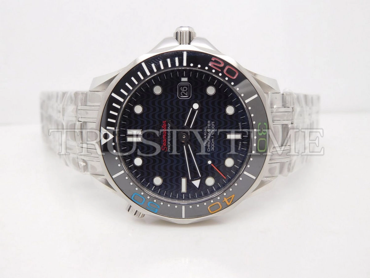 Копия часов Omega Seamaster Diver 300m Co-Axial Chronometer Limited Edition "Rio 2016" 41mm 522.30.41.20.01.001