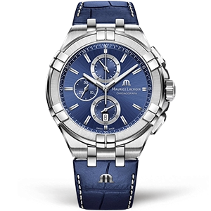 Копия часов Maurice Lacroix Aikon Chronograph 44 AI1018-SS001-430-1