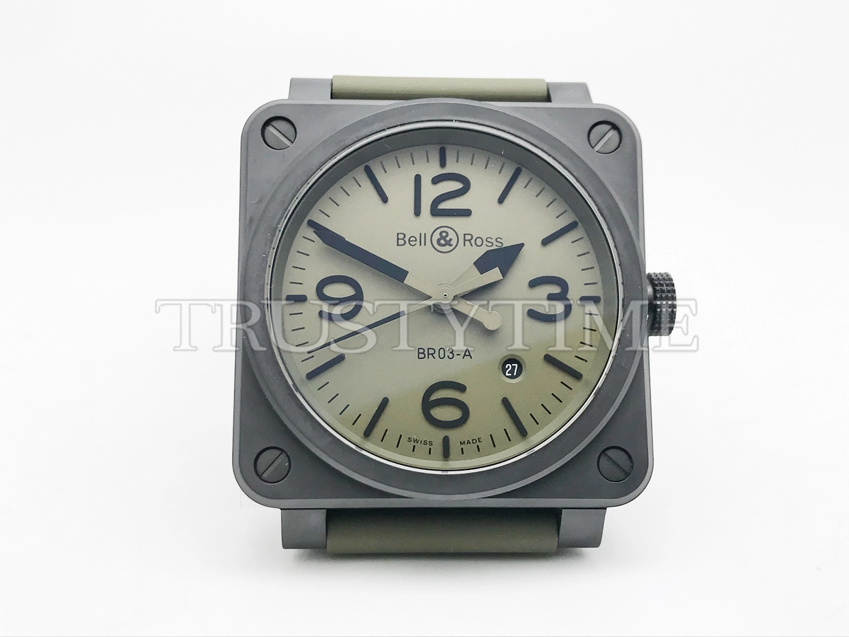 Копия часов Bell & Ross Instruments BR-03 Military Ceramic BR03A-MIL-CE/SRB