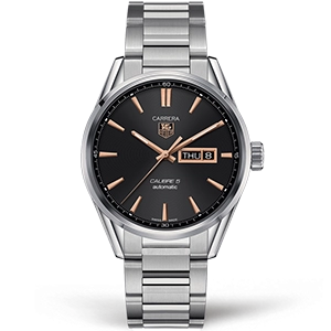 Копия часов Tag Heuer Carrera Calibre 5 Day Date 41mm WAR201C.BA0723