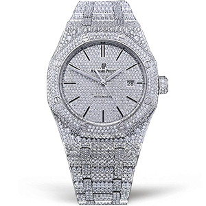 Копия часов Audemars Piguet Royal Oak 15400 Full Diamond