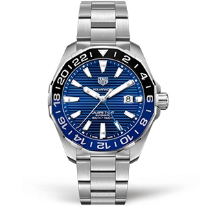 Копия часов Tag Heuer Aquaracer Calibre 7 GMT 43mm WAY201T.BA0927
