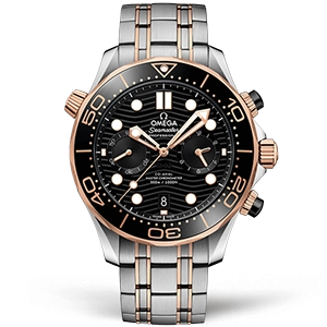 Копия часов Omega Seamaster Diver 300m Co‑Axial Master Chronometer Chronograph 44mm 210.20.44.51.01.001