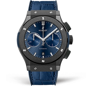Копия часов Hublot Classic Fusion Chronograph Ceramic 45mm 521.CM.7170.LR